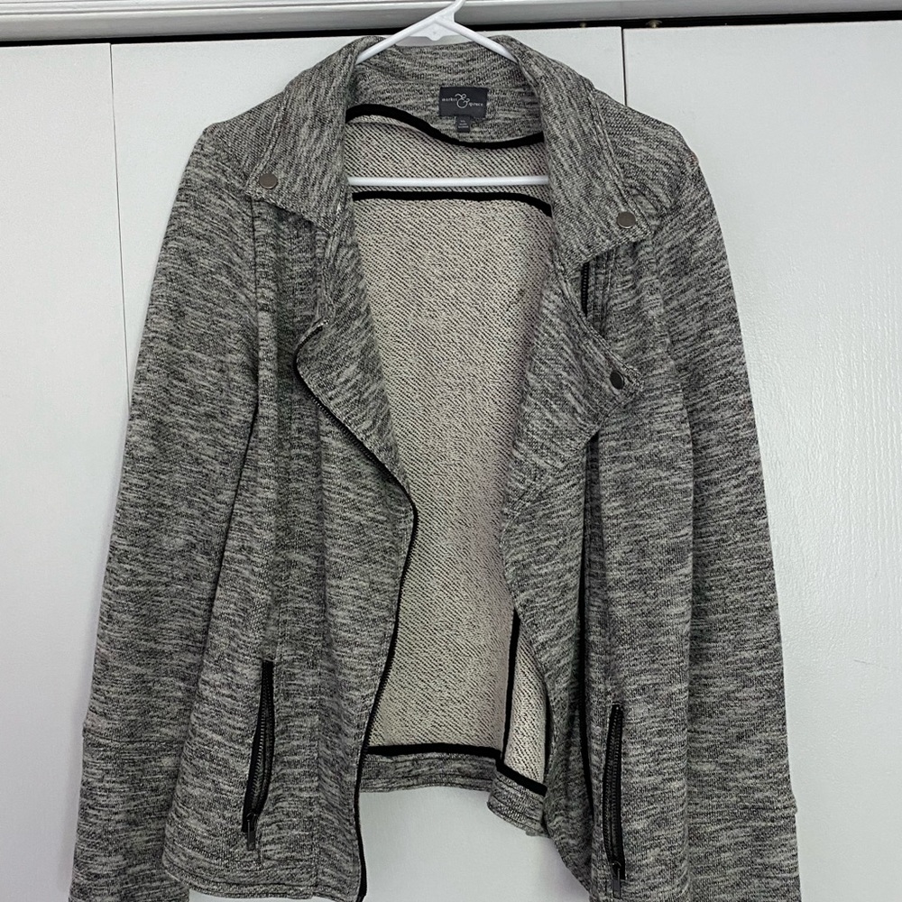 Market & Spruce French Terry Moto Jacket